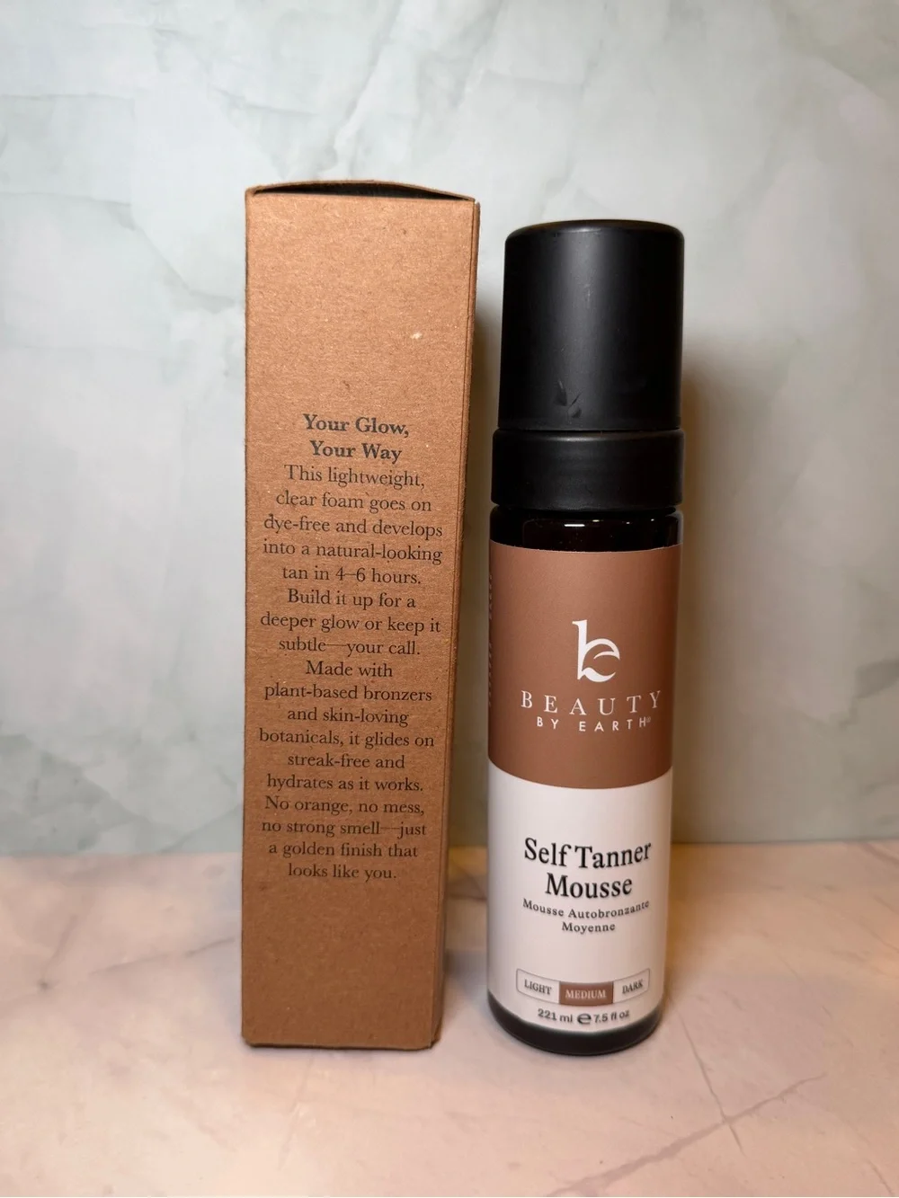 Beauty by Earth Self Tanner Mousse Medium 7.5 oz